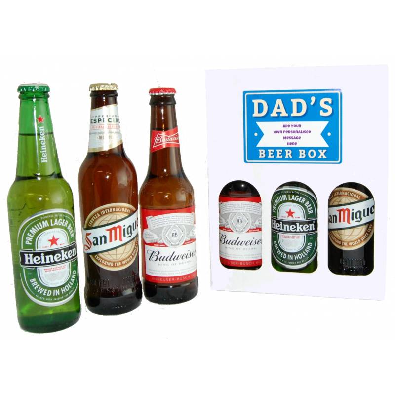 Personalised Dads Lager Box