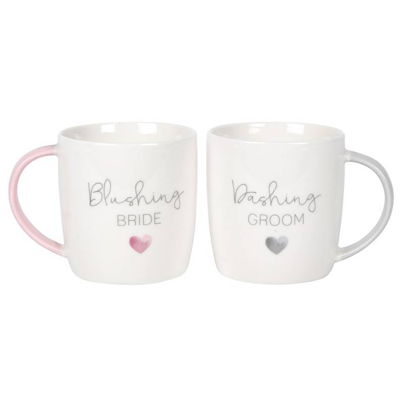 Blushing Bride Dashing Groom Mug Set