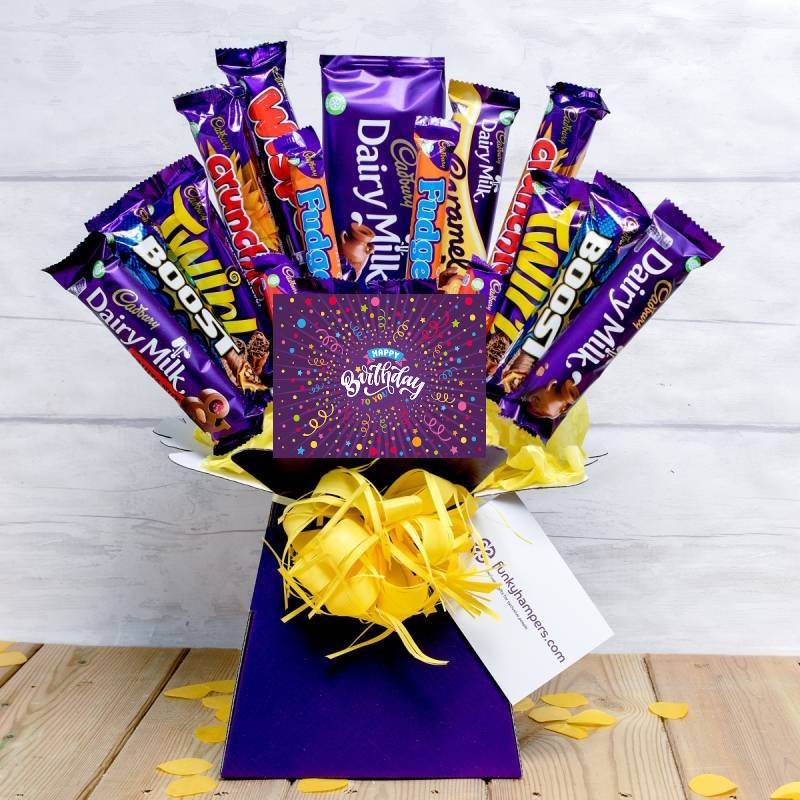 Happy Birthday Deluxe Cadburys Chocolate Bouquet