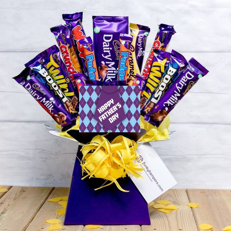 Fathers Day Deluxe Cadburys Chocolate Bouquet