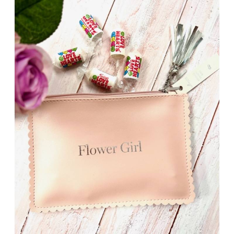 Flower Girl Wedding Keepsake Clutch Bag