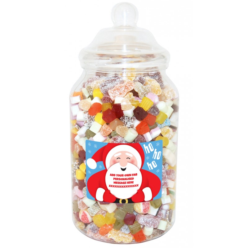 Personalised Santa Giant Sweet Jar