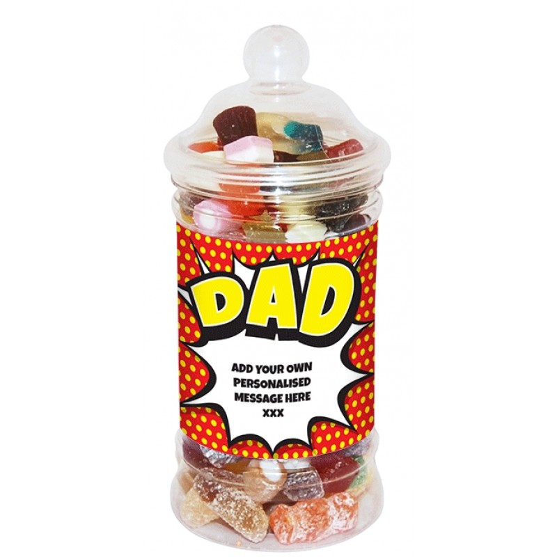 Personalised Dad Small Sweet Jar