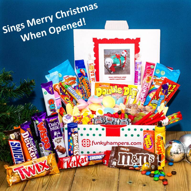 Personalised Christmas Musical PicBox Sweet Chocolate Hamper