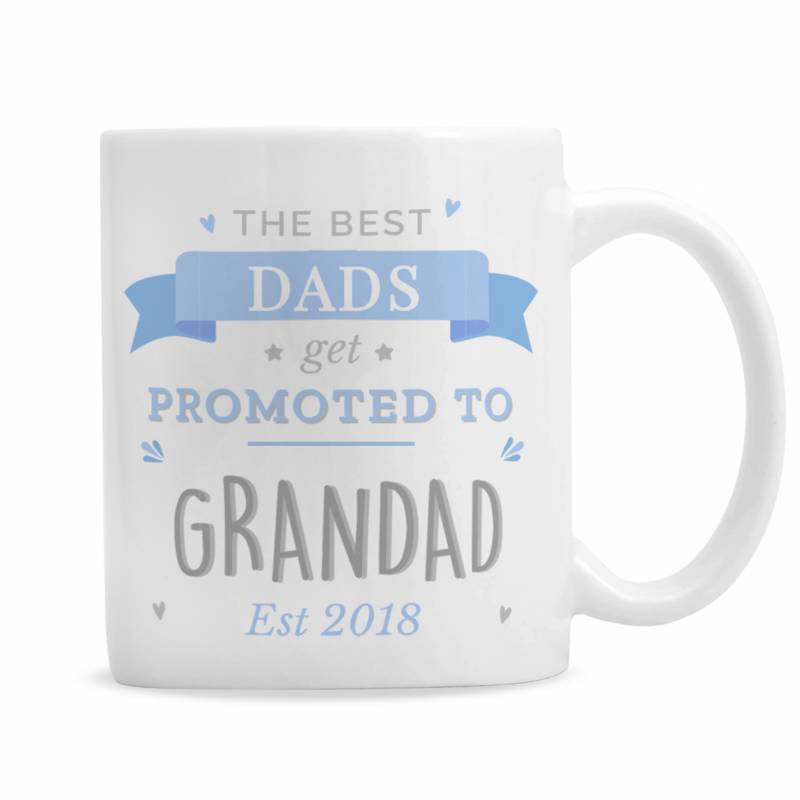 Personalised Blue Promoted to Mug