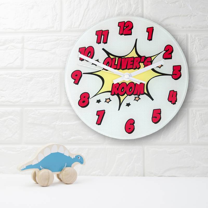 Personalised Comic Wall Clock