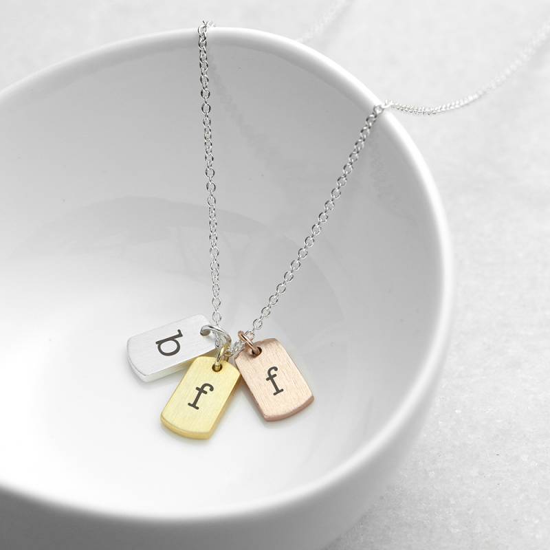 Personalised Mini Tags Necklace