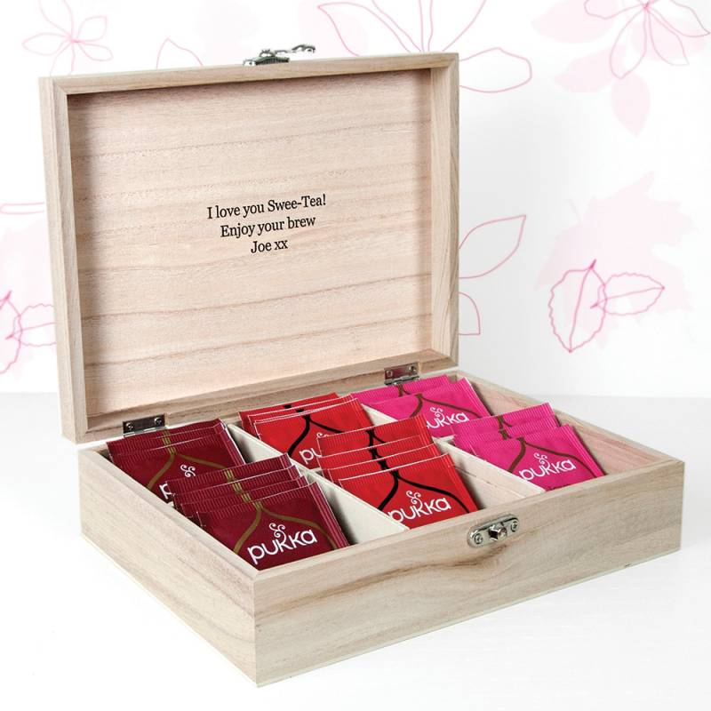 Personalised Tea Box With Name