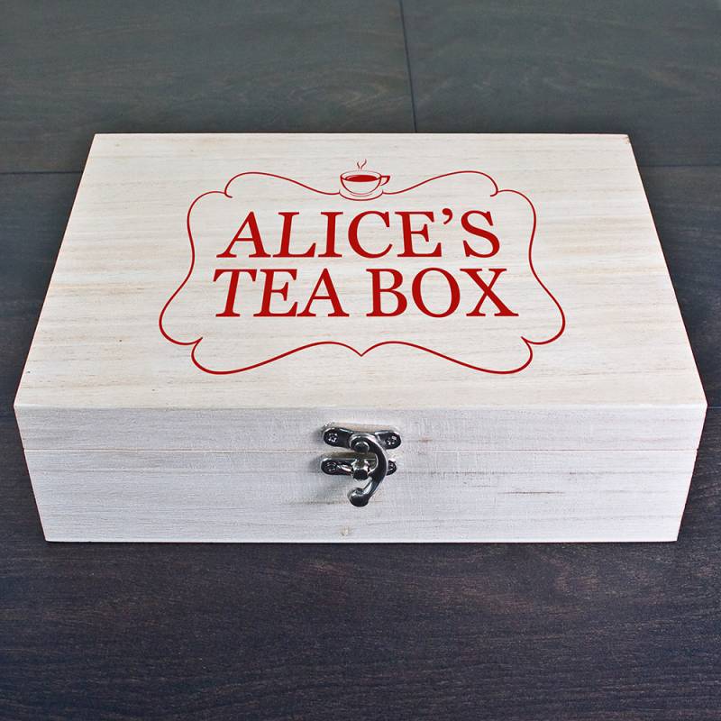 Personalised Tea Box With Name