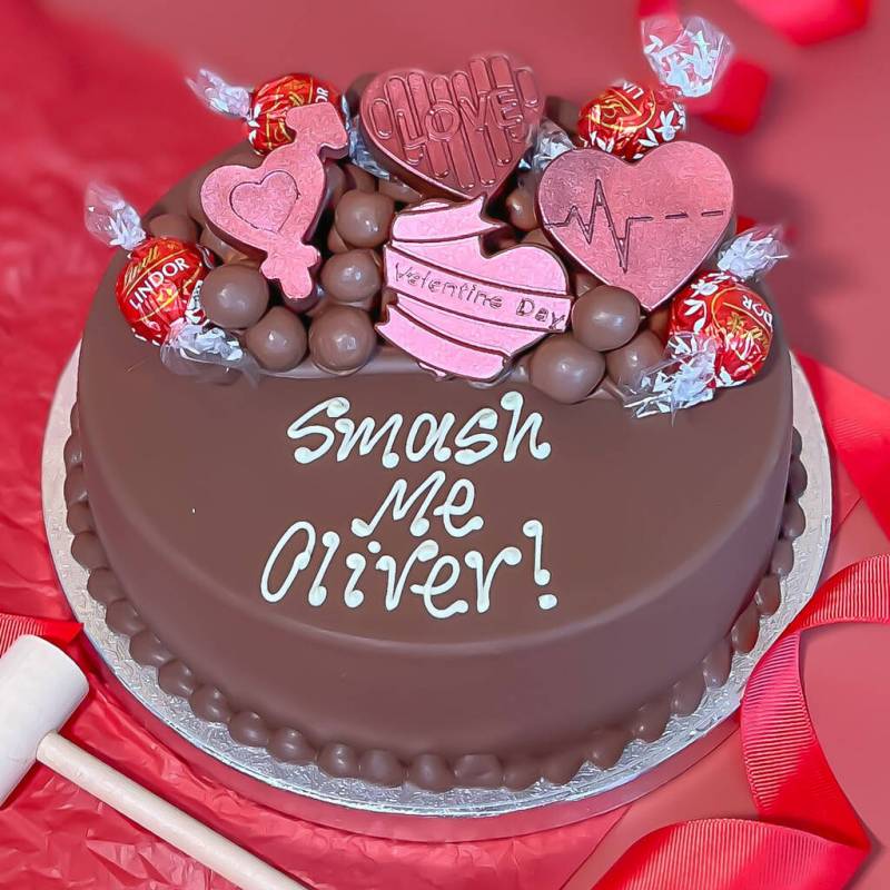 Valentines Smash Cake